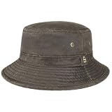 Stetson Drasco Stoffhut Bucket Hat UV-Schutz 80 Herren Sommer Winter braun L (58-59 cm)
