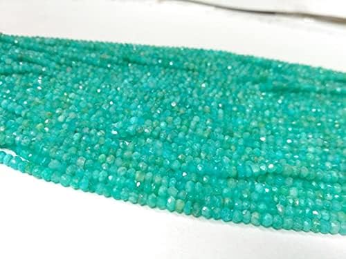 Amazonite perles naturelles facettées pour fabriquer des bijoux bohème chic - 3