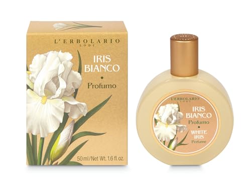 L'Erbolario Iris Bianco Profumo Donna - Eau de Parfum - Fragranza Femminile Delicata e Avvolgente dalle Note Floreali e Speziate - Made in Italy - 1 Flacone da 50ml