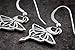 Sterling Silver Luna Moth Earrings - Double Sided - Handmade, Solid .925