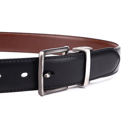BULLIANT Men's Belt,Reversible Belt Adjustable For Gift Men 1.25”-Cut For Fit-2 Sides in 1 Belt(Not 2) - Image 6