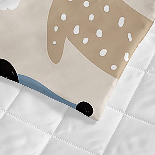 3D Cane Trapuntino Copriletto Trapuntato