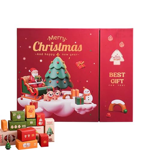 Récipient de calendrier de l'Avent pour offrir des cadeaux de fête festive
