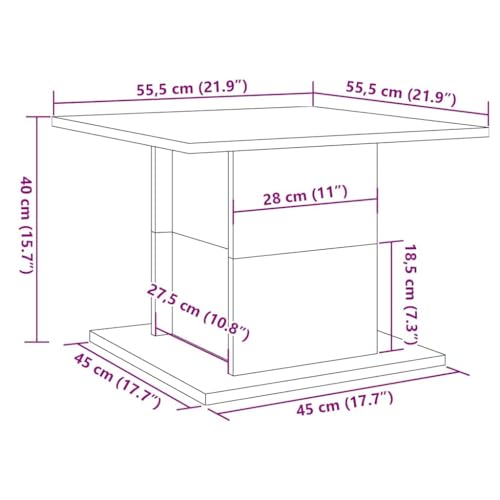 Table basse vintage finition bois noble pour une décoration intérieure authentique - 4