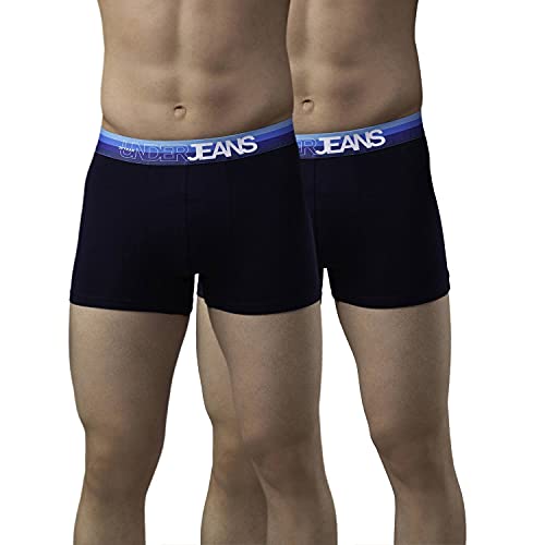 Image of Underjeans Men Cotton Blend Trunk - Pack of 2
