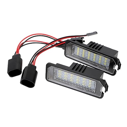 Lámpara LED de matrícula 12V con luz blanca brillante para VW Polo