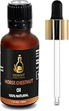 INDIROOT Horse Chestnut (Aesculus hippocastanum) Oil | Pure & Natural Carrier Oil for Skincare, Hair Care & Massage- 30ml/1.01 fl oz