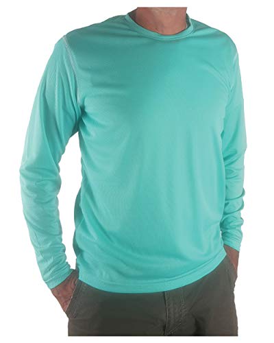 Mountain Tec Long Sleeve Performance Tee Quick Dry Made in USA 7 Bold Colors