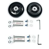 GSHFIGHTING Wear-Resistant Mute Luggage Suitcase Replacement Wheels w/ABEC 608zz Skate Inline...