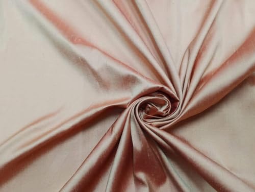 Pure soie dupion haut de gamme jaune et rose pêche pour haute couture
