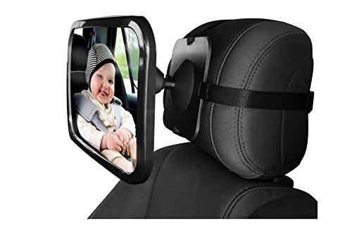 Abaobao®Miroir Auto Bébé Rétroviseur de Surveillance Bébé pour Siège Arrière Enfant Observation Miroir de Voiture pour Bébé en Sécurité avez une Rotation 360°