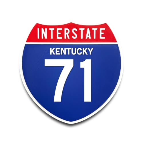 Interstate 71 Kentucky Road Sign Replica, Indoor Wall Decor