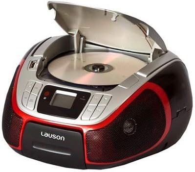 Portable Programmable Stereo Radio with CD/MP3 Player, USB SD Card, Aux In Playback, Earphone Connection