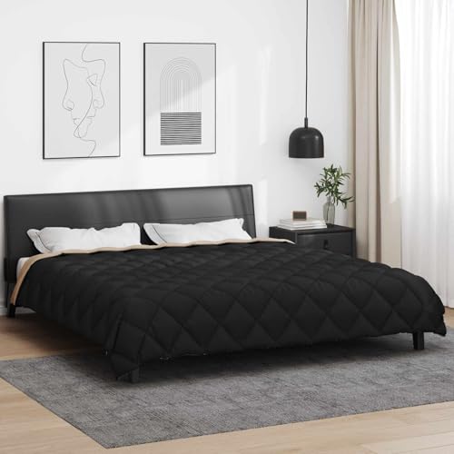 QUAHEAS Piumone invernale in microfibra, 240 x 260 cm, colore: tortora, traspirante e lavabile, anallergica, leggera, per camera da letto e camera degli ospiti, calda per tutto l'anno