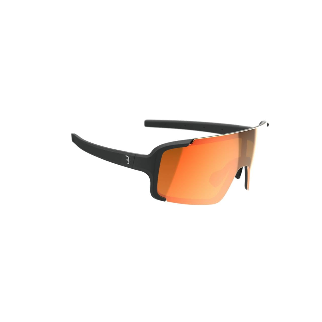 BBB Cycling Fahrradbrille Chester MLC - Unbreakable Grilamid - Verstellbares Gummi-Nasenstück - Gummifüße - Fahrradzubehör - Schwarz