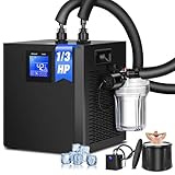 Treeshome Ice Bath Water Chiller for Cold Plunge Tubs, 1/3 HP Cold Plunge Chiller with Submersible Pump, External Filter and Remote Control, Ice Bath Chiller Unit for Home Use & Professional Use