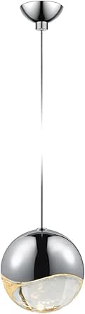 Sonneman 2910.01-LRG Contemporary Modern LED Pendant from Grapes¬Æ Collection in Chrome Finish,
