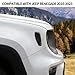 CheroCar Signal Light Cover Turn Light Cover Turn Signal Light Cover Trim Compatible with Jeep Renegade 2016-2025+
