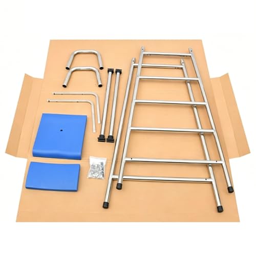 Silla de socorrista Silla de Salvavidas, arbitraje Deportivo, sillas de Salvavidas for Exteriores, for terraza Junto a la Piscina, Acero Inoxidable extraíble(1.9m(6.2ft))