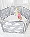 Skip Hop Expandable Baby Gate, Playview Enclosure, Silver Lining Cloud