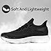 Imagen de Giniros Zapatillas Hombre Zapatos Running Deportivas Ligeros Transpirables Deportivas Casual Bambas Gimnasio Fitness Gym Tenis Correr Jogging Negro y Blanco 41EU