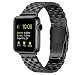 Produktbild Kai Tian Compatible for Apple Watch Armband 42mm/44mm/45mm/49mm Edelstahl Uhrenarmband Herren Damen kompatibel for Watch Series10 9 8 7 6 5 4 3 2 1 Ultra SE Sport Schwarz