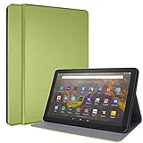 [Funda del Amazon HD 10 2021 de alta calidad] Exterior en cuero PU e interior en microfibra. Ofrece una excelente absorción de impactos y resistencia a la abrasión, manteniendo una sensación de suavidad ultradelgada.