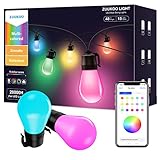 lichterkette lampe austauschen Intelligente APP-Steuerung: Verbinden Sie die APP über Bluetooth, um sie ein- und auszuschalten, die Helligkeit anzupassen und den Modus zu wechseln. Steuern Sie unabhängig die Farbe jeder LED-Lampe für fantastische mehrfarbige Displays.