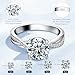 FreeKitee Moissanite Engagement Ring for Women, 2CT D Color VVS1, 925 Sterling Silver with 18K White Gold Plated, Twisted Moissanite Wedding Ring, Anniversary Promise Ring with Gift Box, Size 4.5-9