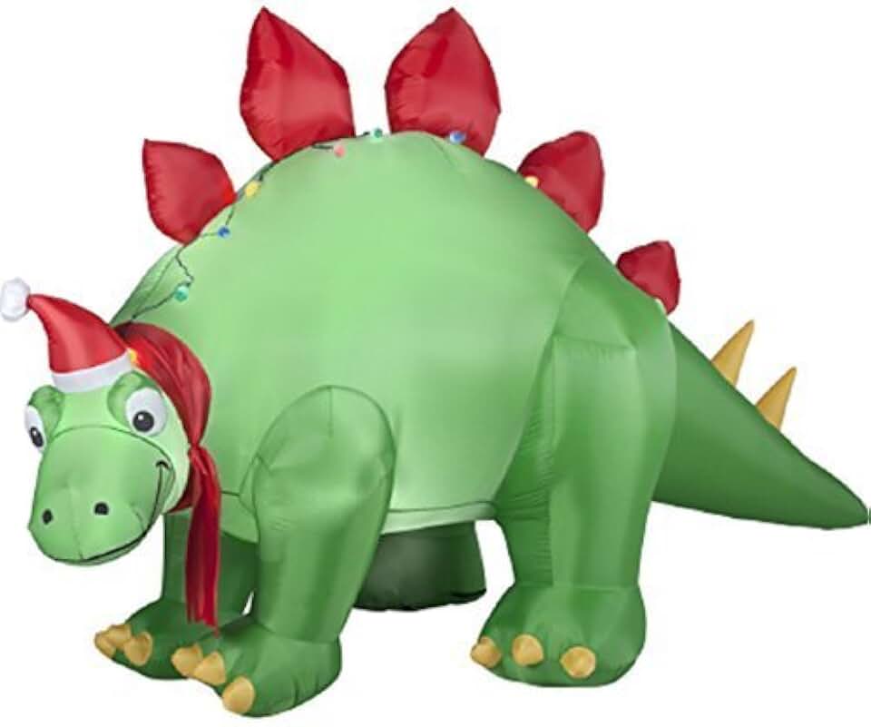 christmas dinosaur inflatable