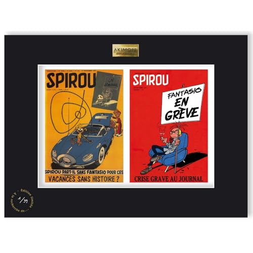 Akimoff Collections - Poster collection Akimoff Spirou & Fantasio, En Grève (40x30cm)