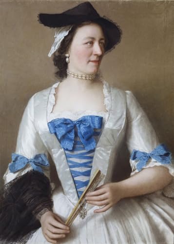 Toile Murale Portrait of Lady Tyrell de Jean Étienne Liotard pour la Décoration de Salon Chic
