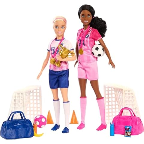 Barbie Careers Soccer Player Playset with Dolls Cover