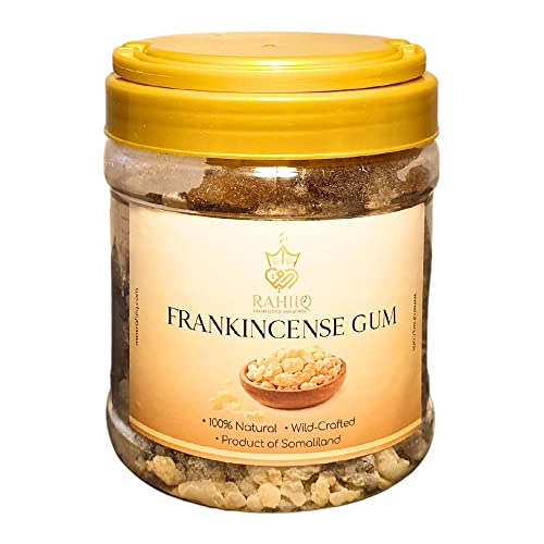 Rahiiq 250g: 100% Natural and Organic Premium Quality Wildcrafted Frankincense Pure Boswellia Carteri Resin (Somalia)