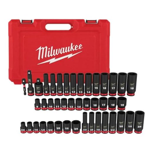 Milwaukee 49-66-7009 43PC SHOCKWAVE Impact Duty 3/8" Drive SAE & Metric Deep 6 Point Socket Set