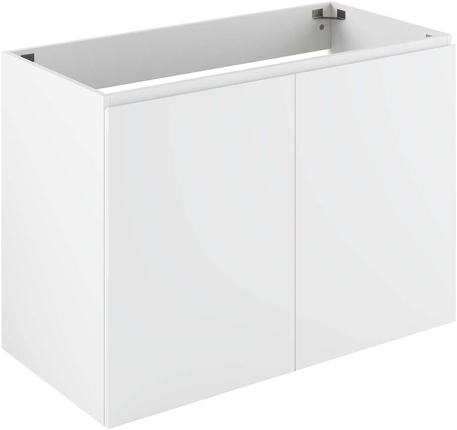 Modway Vitality 24" Wall-Mount Bathroom Vanity in White