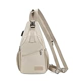 LOVEVOOK Sling Bag for Women - Convertible Crossbody Sling Backpack, Lightweight Nylon Travel & Hiking Daypack, Casual Shoulder Bag Purse