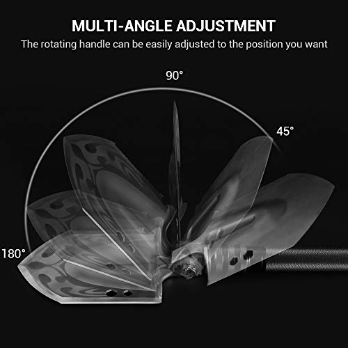 Folding Shovel Military Survival Shovel Multifunction Camping Shovel Compact Backpacking Shovel for Hunting, Camping, Hiking, Fishing, Gardening and Emergency