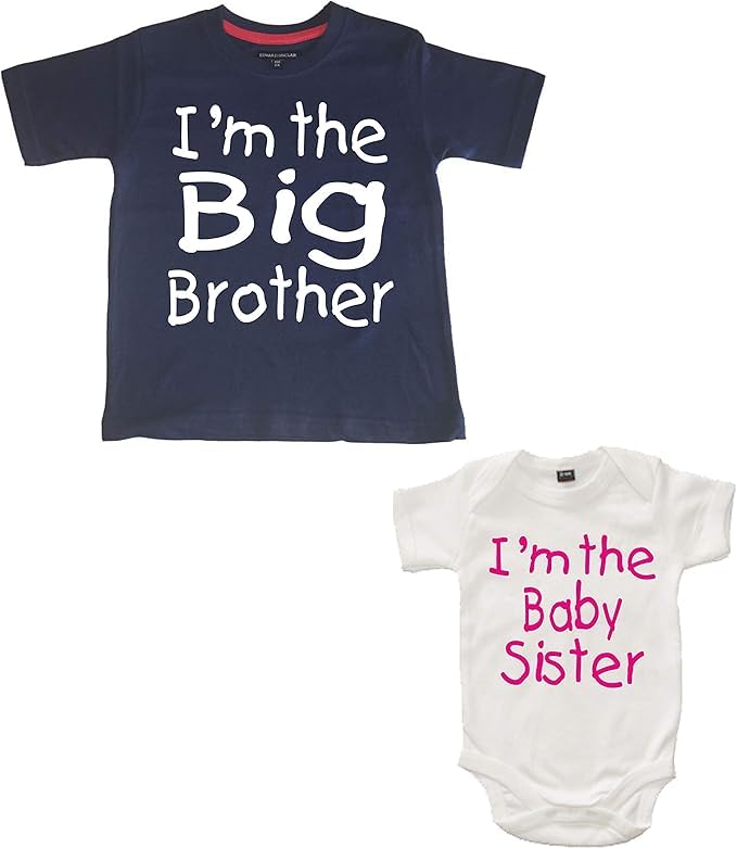 Ensemble t-shirt et body I'm the Big Brother Edward Sinclair : idée cadeau naissance
