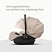 Bugaboo Otter by Nuna – i-Size Babyschale ab Geburt mit flacher Liegeposition, UPF 50+ Sonnenverdeck und Memory-Schaum, kompatibel mit 360 Grad Isofix-Basis, von 0–15 Monaten, Desert Taupe Melange