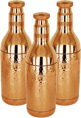 3 Hammered Water Bottle 1700 ML Capacity Serving Drinking Storage Water Bar Hotel 5100 ml Bottle Pack of