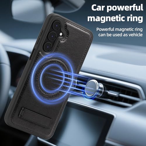 Image of Lunivop for Samsung Galaxy A16 5g Phone Case 6.7 inch PU Leather Black