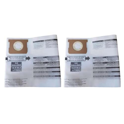NaningLxh #Vac5-8 2pcs Suitable for Shop Vac5-8 Cleaner dust Collection Bag,White Durable Replacement Parts New for Gallons