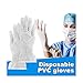 Produktbild 100Pcs Latexhandschuhe | Hand wasserdichte Küchenhandschuhe, Rubber Comfortable Disposable Mechanic Nitrile Gloves Exam Gloves (L, Weiß)