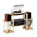 Furinno 11257BE/WH Turn-N-Tube No Tools Entertainment TV Stands, Beech/White