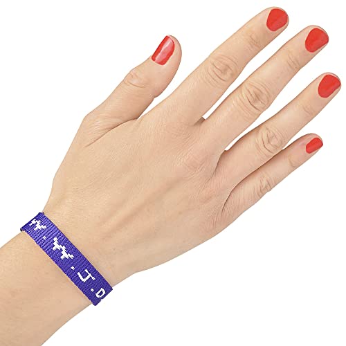 Rhode Island Novelty W.W.J.D. Webbing Bracelets | Set of 12 |