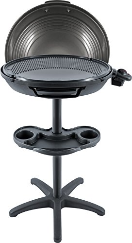 Steba BBQ-Tischgrill VG 50 | hochwertige keramikbeschichtete Grillplatte mit 35 x 25 cm Grillfläche | stufenlose Temperaturregelung | Low-Fat: Bratflüssigkeit läuft in Auffangschale ab | 2000 Watt