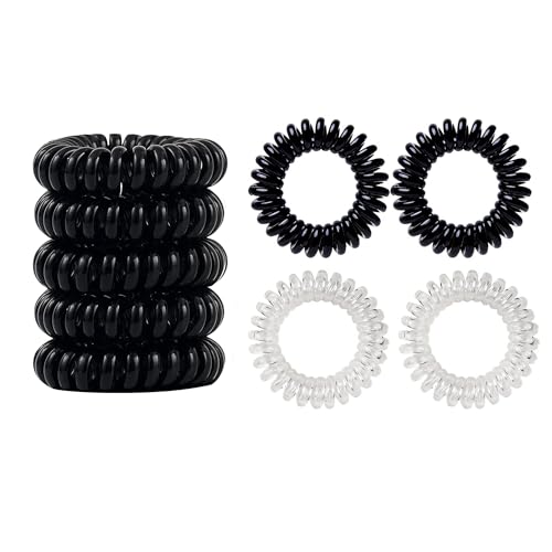 ZITFRI 16PCS Coleteros Mujer Gomas Pelo Espiral Coleteros Pelo Mujer Goma Pelo Mujer Elástica Goma de Pelo Resistente Gomas Pelo Mujer Gomas del Pelo Suave para Cabello de Niñas Goma Pelo Espiral
