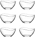 Aseli 6 ciotole in vetro da 310 ml, insalatiera vetro, coppette dessert, ciotole aperitivo, set aperitivo, ciotole cucina, coppe gelato