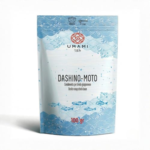 Umami Dashi Pulver 100g - Traditionelles Japanisches Rezept mit Katsuobushi - Ideal für Brühe & Dashinomoto - Authentisch & Schmackhaft - Perfekt für Japanische Küche & Suppen